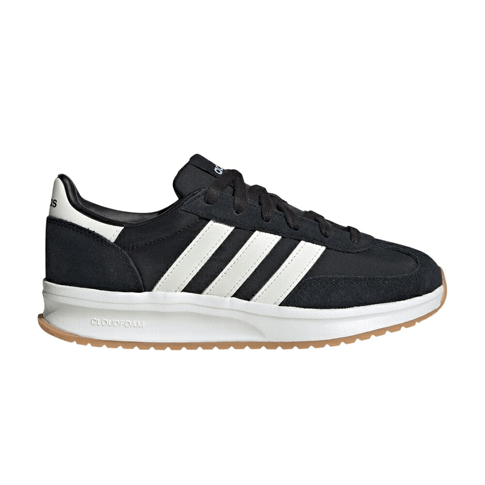 アディダス ラン 白色 ホワイト コア 黒色 ブラック 'BLACK GUM' スニーカー レディース ADIDAS WMNS RUN 72 WHITE / CORE BLACK CORE WHITE CORE WHITE｜スニケス