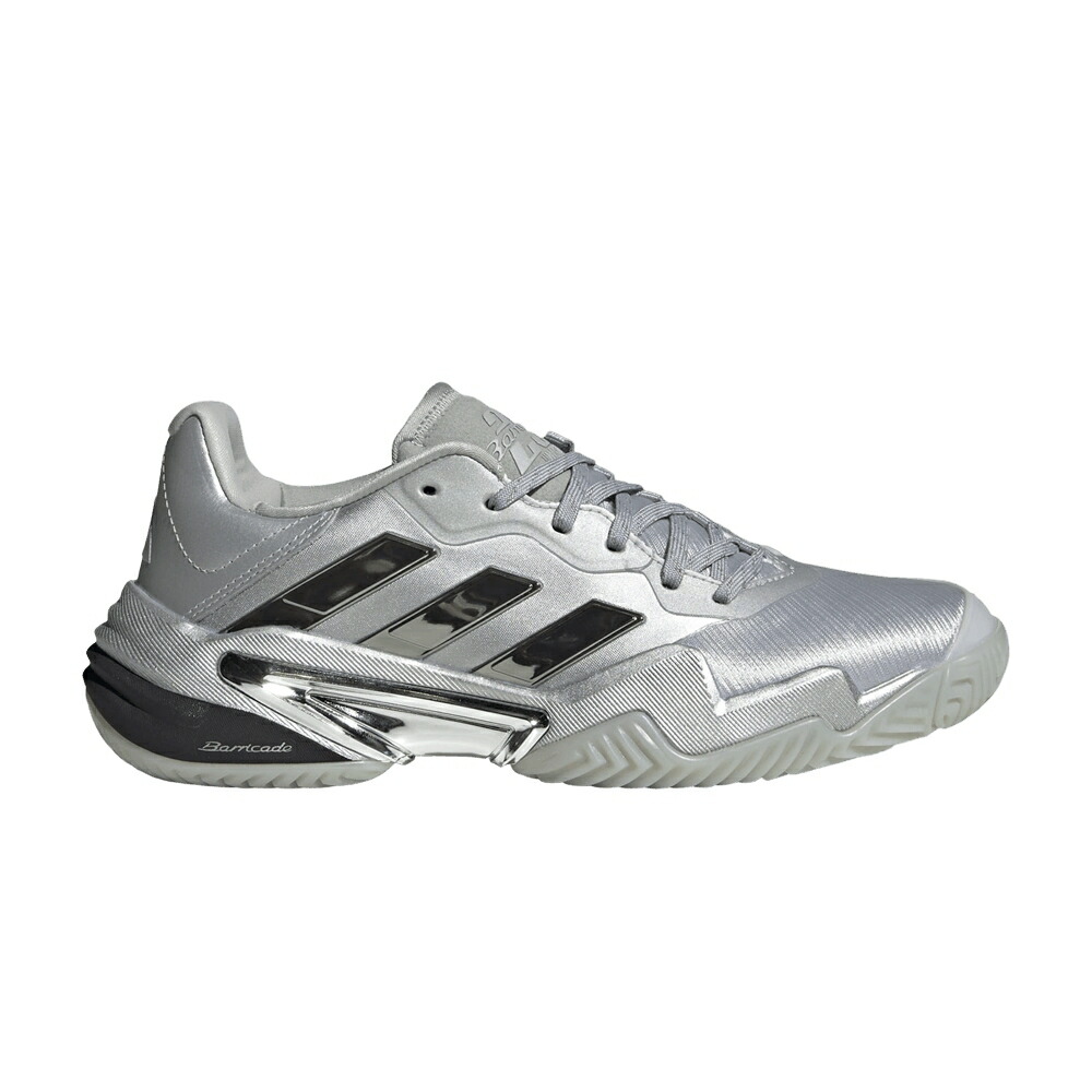 アディダス 防柵 サー青二才 しろがね色 しろがね色 \u0027SILVER GREY\u0027 スニーカー レディース ADIDAS WMNS BARRICADE 13 METALLIC DASH / SILVER METALLIC SILVER METALLIC
