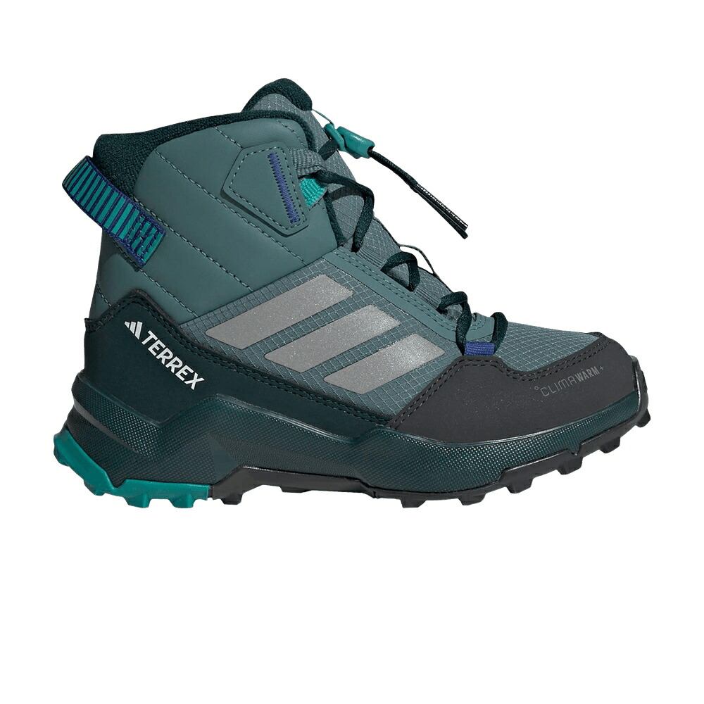 アディダス ミッド しろがね色 しろがね色 純一無雑 CLIMAWARM+ \u0027PRELOVED TEAL\u0027 スニーカー メンズ ADIDAS TERREX AX4R MID K / PRELOVED TEAL MATTE SILVER PURE