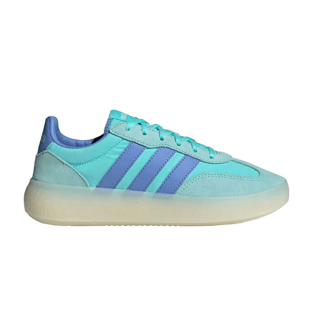 アディダス アクア 青色 ブルー フュージョン 白色 ホワイト 'FLASH FUSION' スニーカー メンズ ADIDAS BARREDA DECODE J AQUA BLUE / FLASH AQUA BLUE FUSION OFF WHITE｜スニケス
