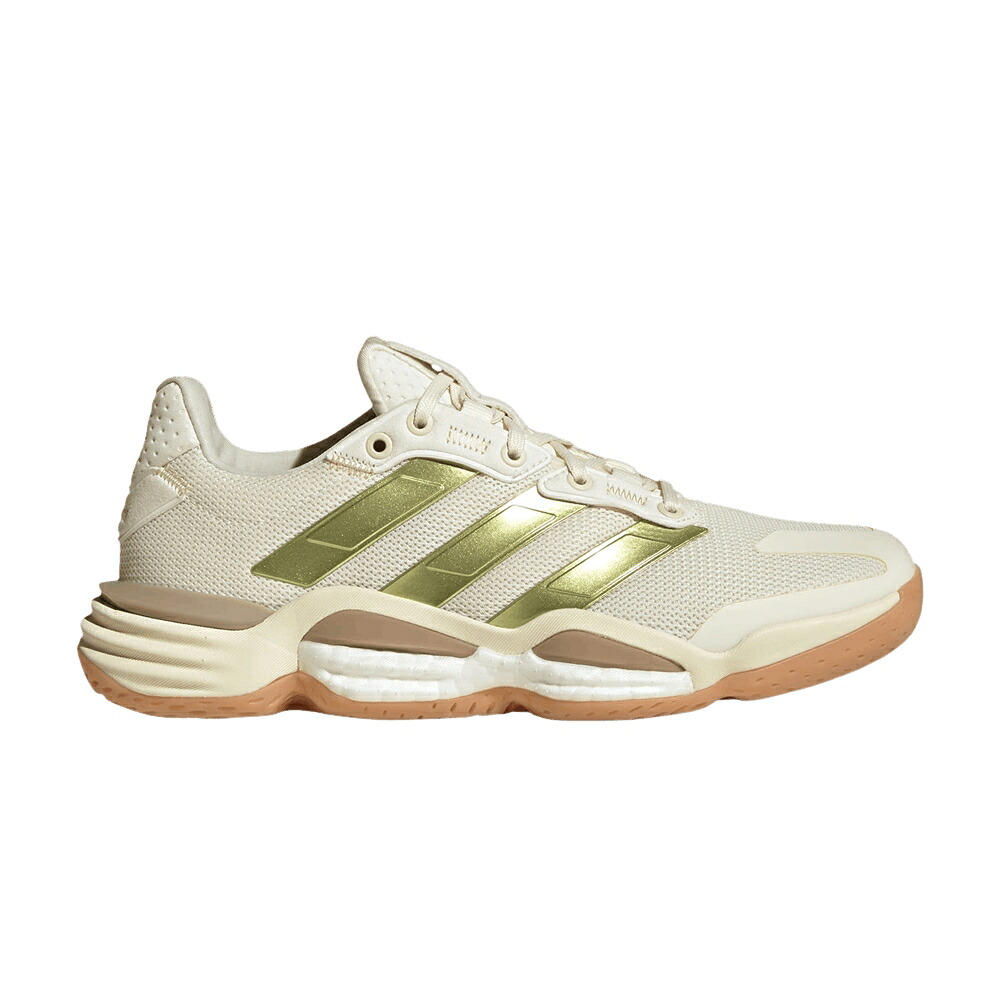 アディダス 白いこと 白いこと ゴールド \u0027OFF GOLD\u0027 スニーカー レディース ADIDAS WMNS STABIL 16 WHITE / OFF WHITE GOLD METALLIC CRYSTAL
