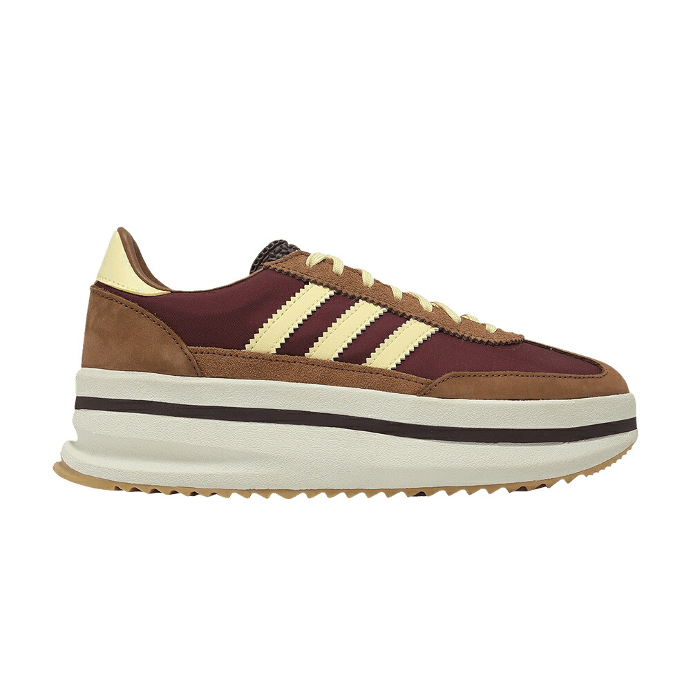 アディダス マルーン 黄味がかった 黄色 \u0027PRELOVED BROWN\u0027 スニーカー レディース ADIDAS WMNS SL72 STACK / MAROON ALMOST YELLOW PRELOVED