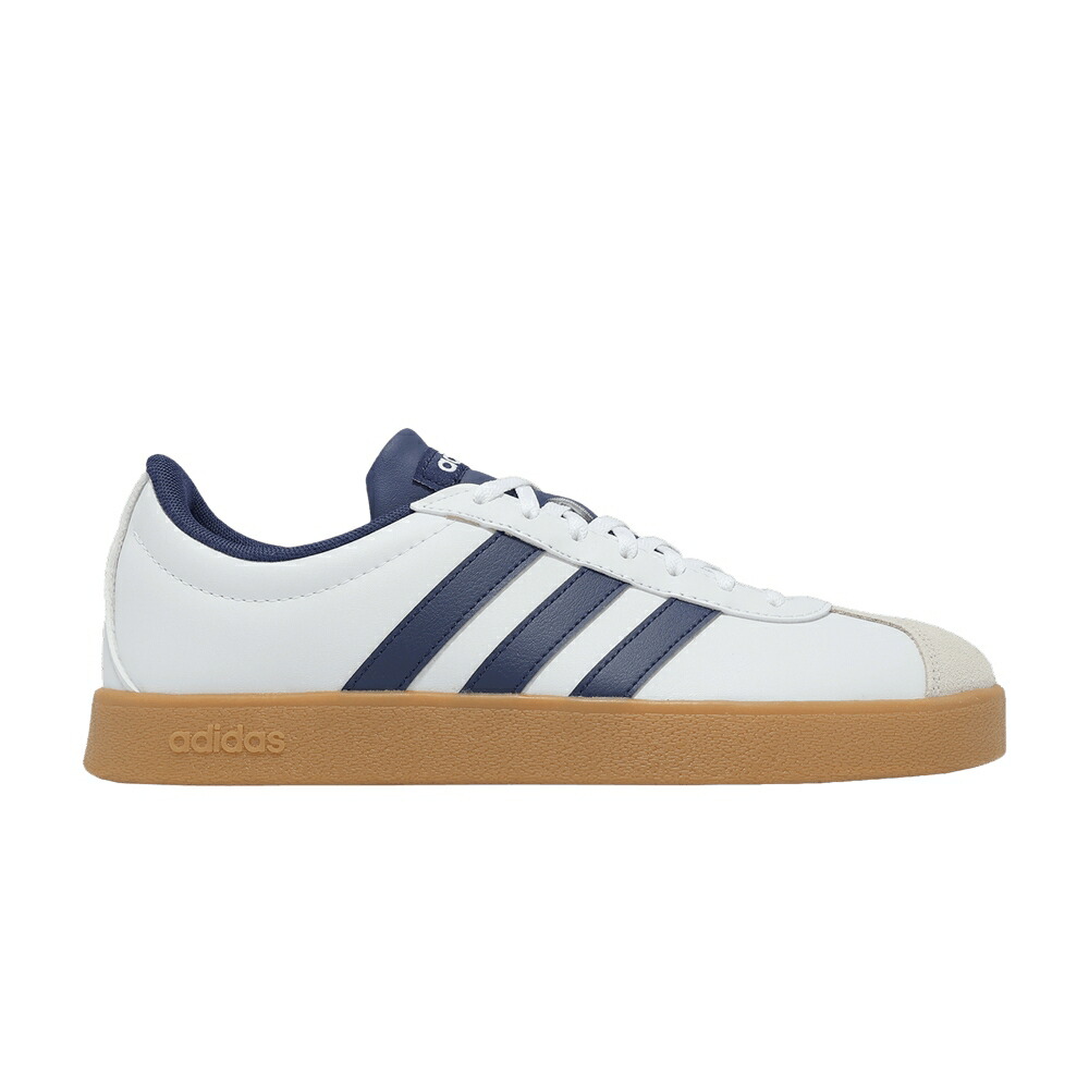 アディダス 厚地の外套 白いこと 白いこと 青碧 青碧 薄墨色 薄墨色 \u0027WHITE BLUE\u0027 スニーカー メンズ ADIDAS VL COURT BASE DARK / CLOUD WHITE DARK BLUE ORBIT GREY