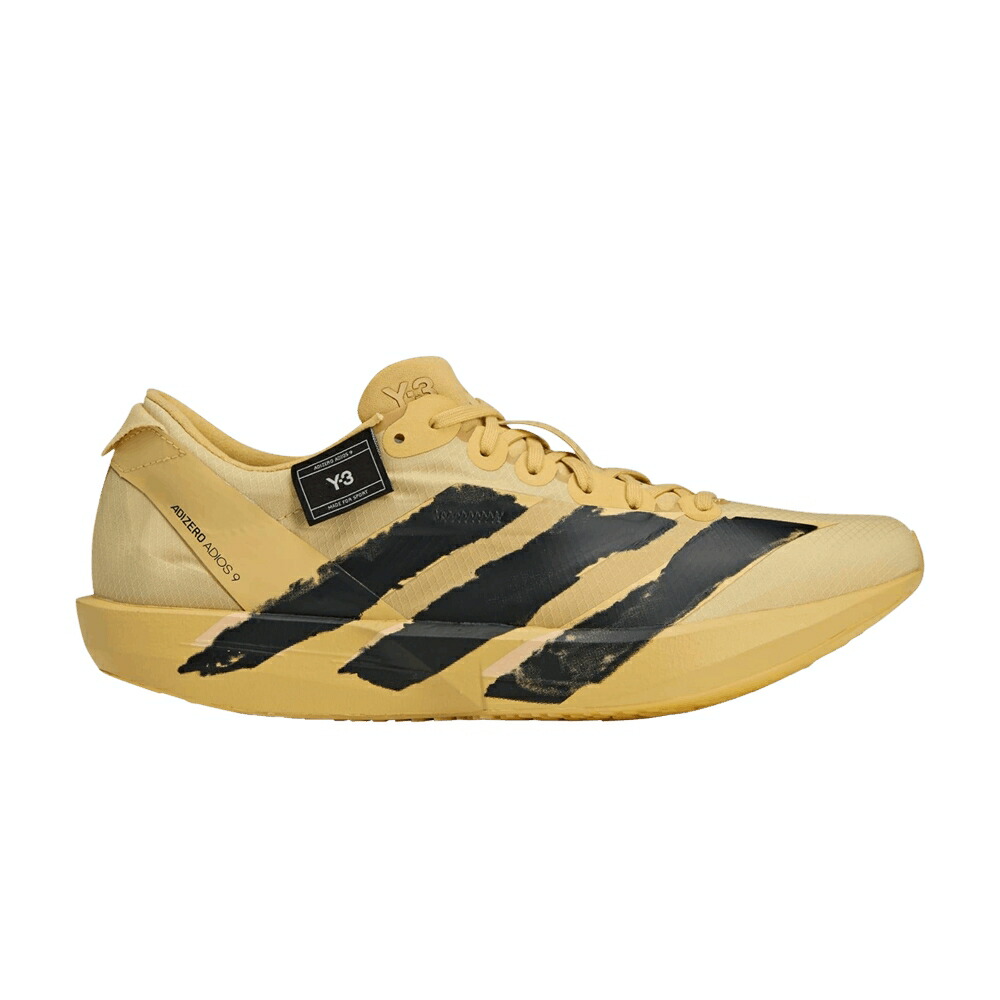 アディダス アディゼロ アディオス 黄味がかった 黄色 黒いこと 黒いこと \u0027YELLOW BLACK\u0027 スニーカー メンズ ADIDAS Y-3 ADIZERO ADIOS 9 OAT / YELLOW OAT BLACK