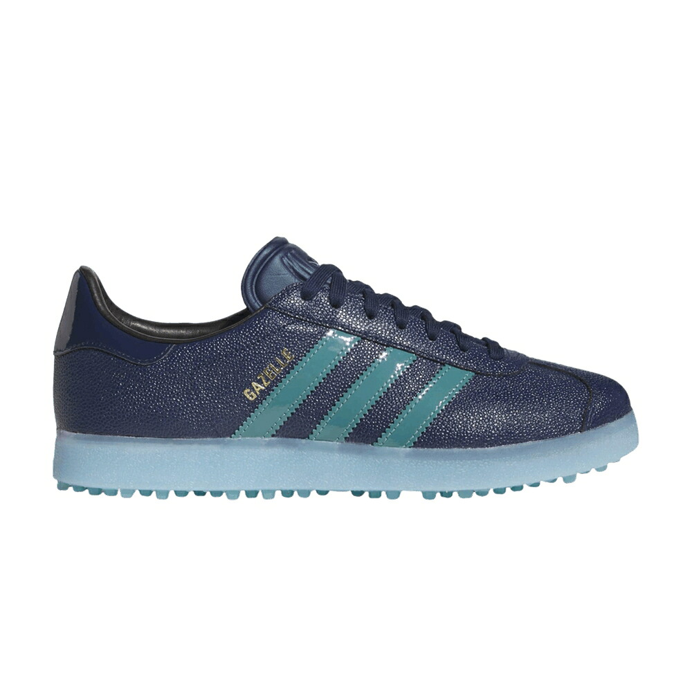 アディダス ガゼル ゴルフ 藍色 インディゴ ナイト爵 \u0027NIGHT TEAL\u0027 スニーカー メンズ ADIDAS GAZELLE LUX SPIKELESS GOLF INDIGO PRELOVED / NIGHT INDIGO PRELOVED TEAL CLEAR