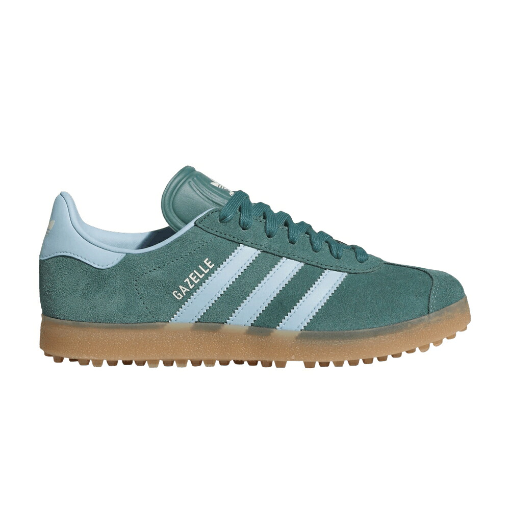 アディダス ガゼル ゴルフ 天の原 \u0027PRELOVED TEAL\u0027 スニーカー レディース ADIDAS WMNS GAZELLE SPIKELESS GOLF / PRELOVED TEAL CLEAR SKY GUM