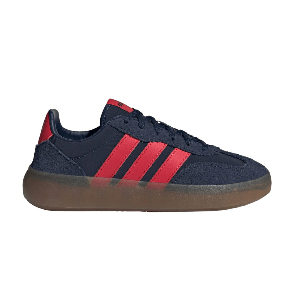 アディダス ナイト爵 藍色 インディゴ 純一無雑 \u0027HOME KIT\u0027 スニーカー メンズ ADIDAS ARSENAL X BARREDA DECODE J / NIGHT INDIGO PURE RUBY GUM