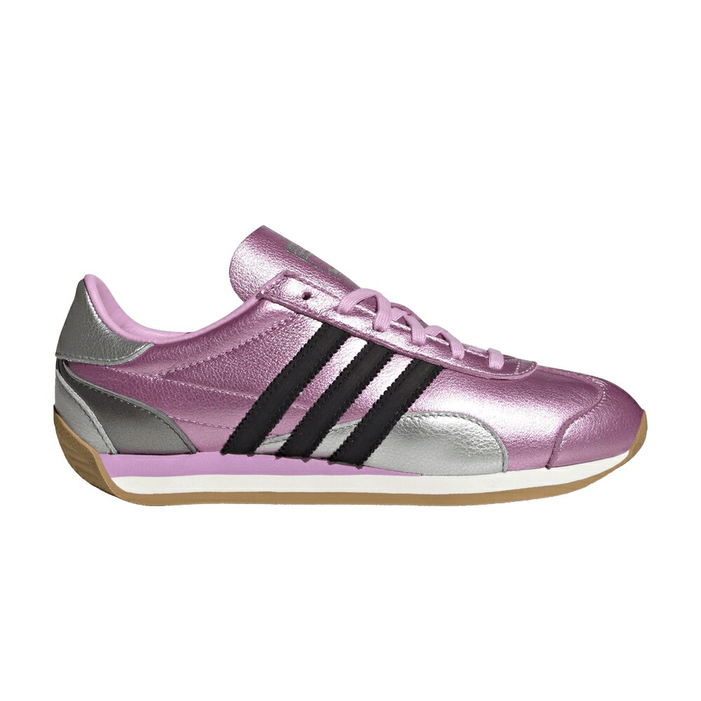 アディダス カントリー しろがね色 しろがね色 中核グループ \u0027BLISS METALLIC\u0027 スニーカー レディース ADIDAS WMNS COUNTRY OG LILAC / BLISS LILAC SILVER METALLIC CORE