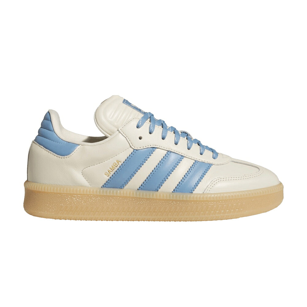 アディダス サンバ 白いこと 白いこと 青碧 青碧 \u0027WONDER BLUE\u0027 スニーカー メンズ ADIDAS SAMBA XLG WHITE ASH / WONDER WHITE ASH BLUE GUM