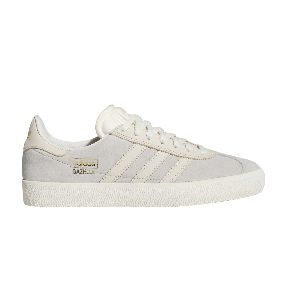 アディダス ガゼル 薄墨色 薄墨色 白いこと 白いこと ゴールド \u0027GREY WHITE\u0027 スニーカー メンズ ADIDAS GAZELLE ADV CHALK / GREY TWO CHALK WHITE GOLD
