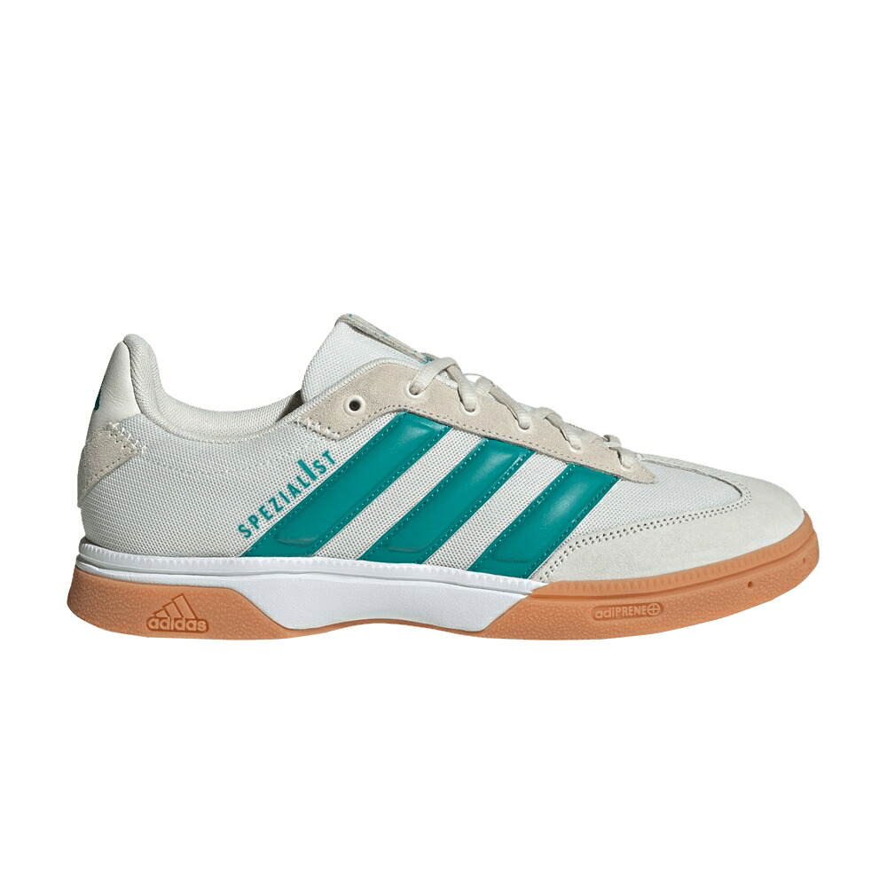 アディダス 白いこと 白いこと 純一無雑 \u0027OFF TEAL\u0027 スニーカー メンズ ADIDAS SPEZIALIST INDOOR WHITE PURE / OFF WHITE PURE TEAL CLOUD WHITE