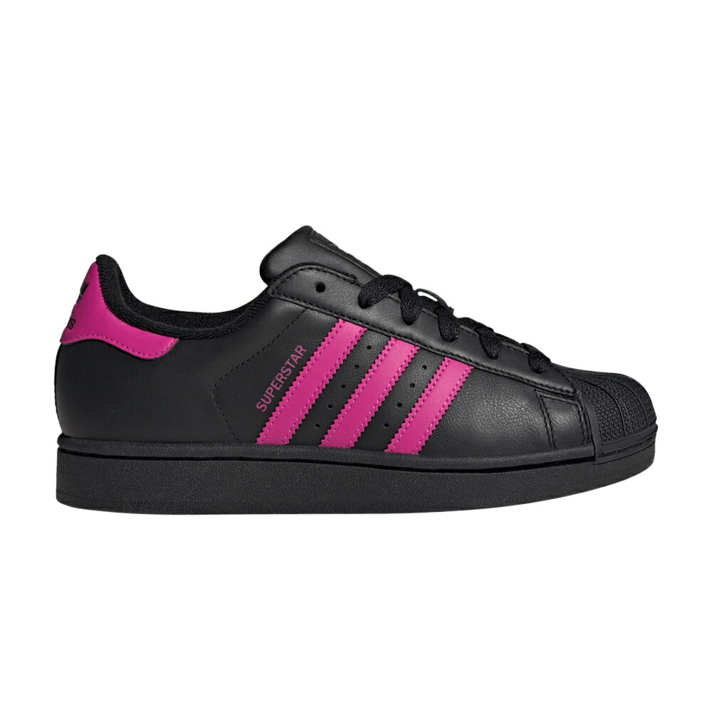 アディダス はやりっ児 中核グループ 黒いこと 黒いこと \u0027BLACK FUCHSIA\u0027 スニーカー レディース ADIDAS WMNS SUPERSTAR 2 SEMI LUCID / CORE BLACK SEMI LUCID FUCHSIA