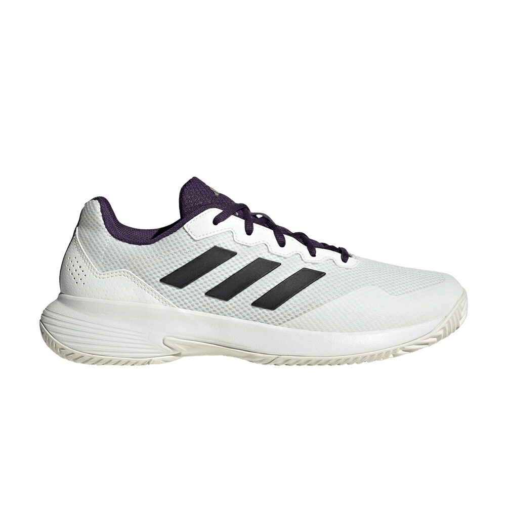 アディダス 中核グループ 白いこと 白いこと 黒いこと 黒いこと 2.0 \u0027WHITE PLUM\u0027 スニーカー メンズ ADIDAS GAMECOURT AURORA / CORE WHITE CORE BLACK AURORA