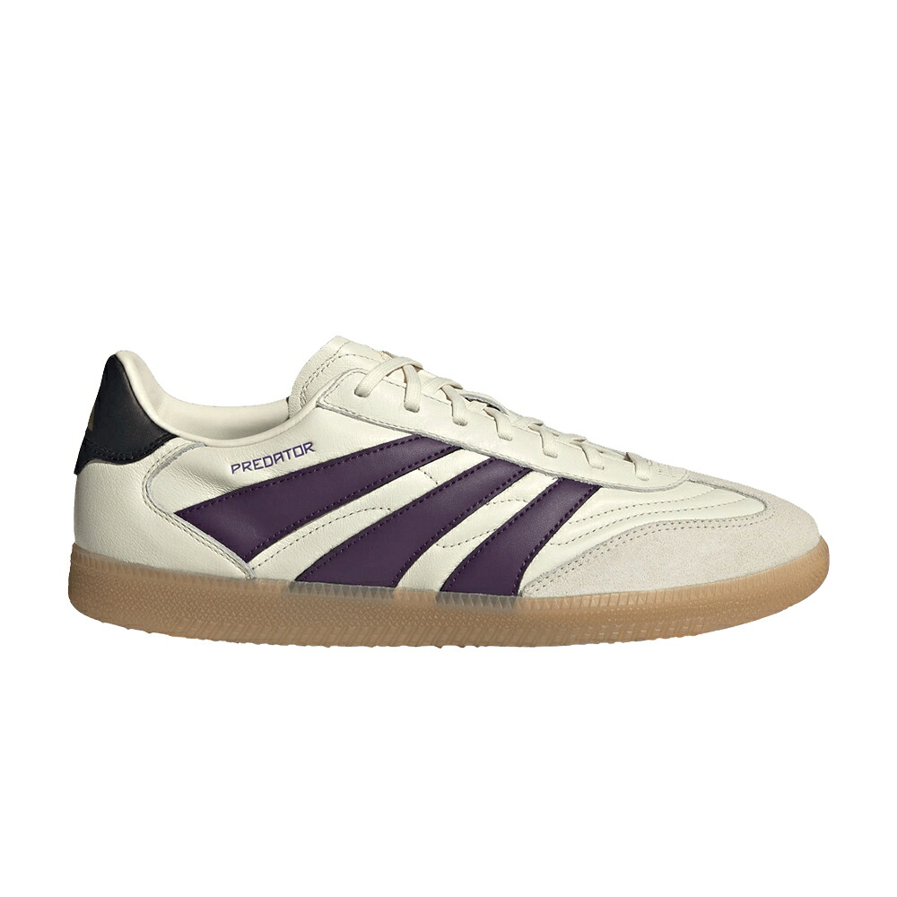 アディダス プレデター 無償性表現スタイル 象牙色 ゴールド \u0027ROAD PACK\u0027 スニーカー メンズ ADIDAS PREDATOR 24 LEAGUE LOW FREESTYLE TO GLORY / IVORY AURORA PLUM GOLD METALLIC