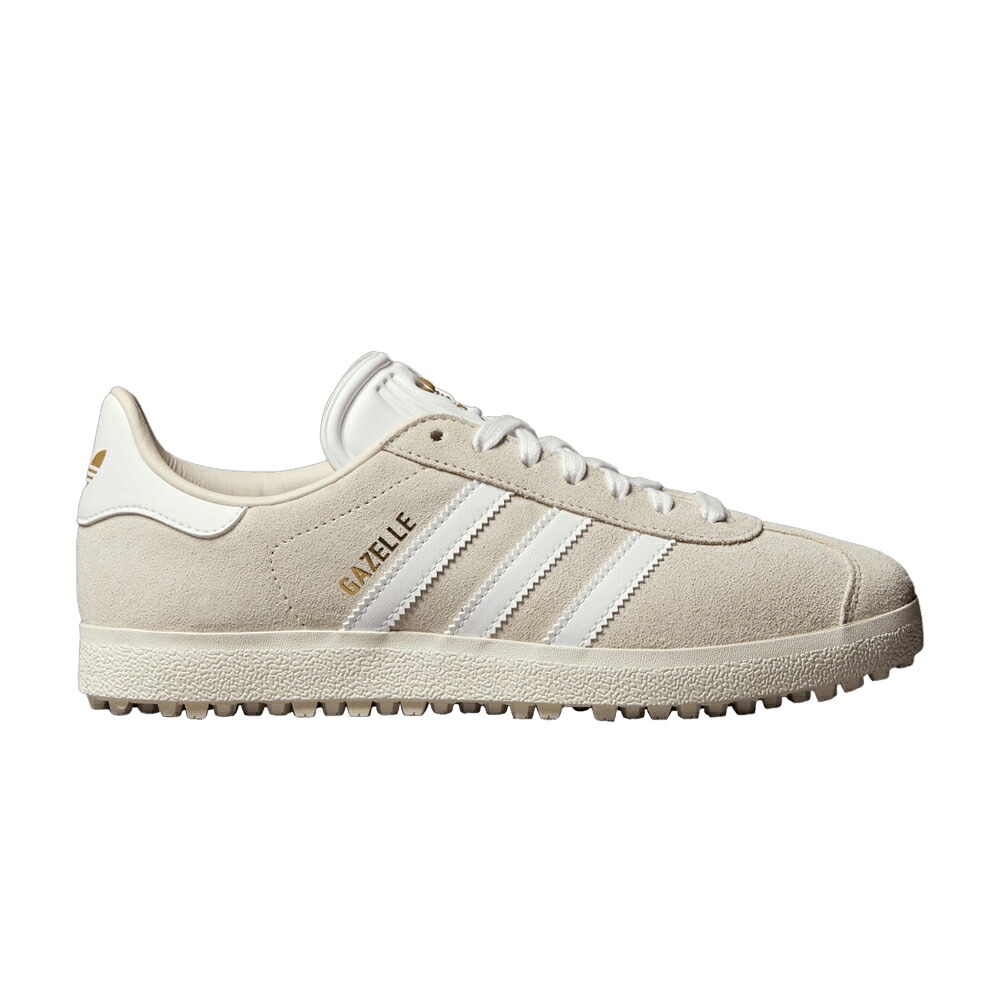 アディダス ガゼル ゴルフ 白いこと 白いこと ゴールド \u0027ALUMINA\u0027 スニーカー レディース ADIDAS WMNS GAZELLE SPIKELESS GOLF / ALUMINA CLOUD WHITE GOLD