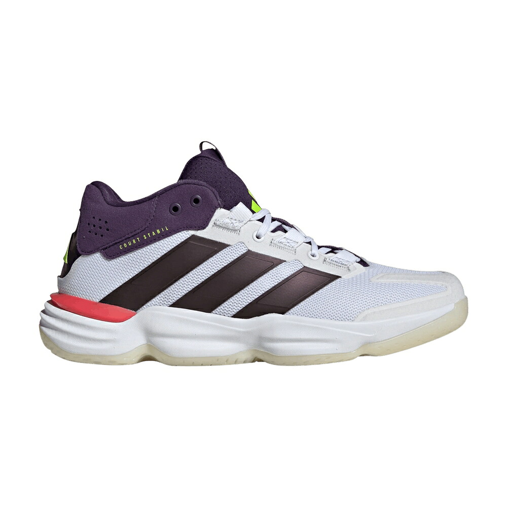 アディダス 厚地の外套 白いこと 白いこと \u0027WHITE PLUM\u0027 スニーカー メンズ ADIDAS COURT STABIL AURORA METALLIC / CLOUD WHITE AURORA METALLIC