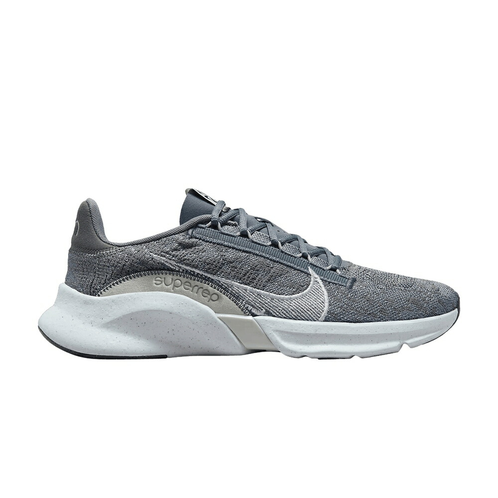 ナイキ 飛球編み物 冷やりとした 薄墨色 薄墨色 \u0027COOL GREY\u0027 スニーカー メンズ NIKE SUPERREP GO 3 NEXT NATURE FLYKNIT / COOL GREY FLAT PEWTER LIGHT BONE