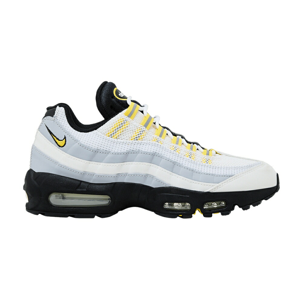ナイキ マックス 白色 ホワイト 黄色 イエロー 黒色 ブラック エアマックス 'TOUR YELLOW' スニーカー メンズ NIKE AIR MAX 95 ESSENTIAL / WHITE TOUR YELLOW BLACK WOLF|スニケス