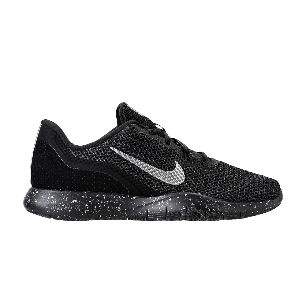 ナイキ 調教師 割り増し金 黒いこと 黒いこと \u0027BLACK SPECKLED\u0027 スニーカー レディース NIKE WMNS FLEX TRAINER 7 PREMIUM / BLACK CHROME ANTHRACITE