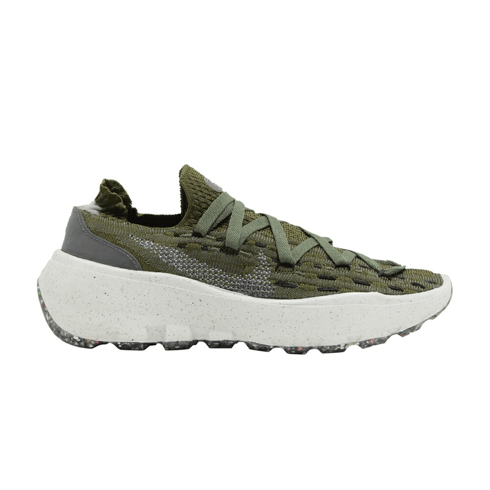 ナイキ 緑 緑であること 薄墨色 薄墨色 \u0027ROUGH GREEN\u0027 スニーカー レディース NIKE WMNS SPACE HIPPIE 04 / ROUGH GREEN IRON GREY VELVET