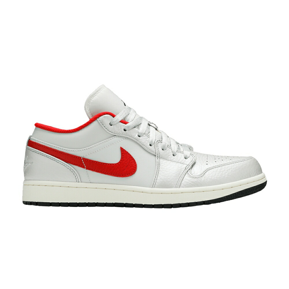 ナイキ しろがね色 しろがね色 赤 赤いこと エアジョーダン \u0027NIGHT TRACK\u0027 スニーカー メンズ AIR JORDAN AIR JORDAN 1 LOW / SAIL METALLIC SILVER VARSITY RED