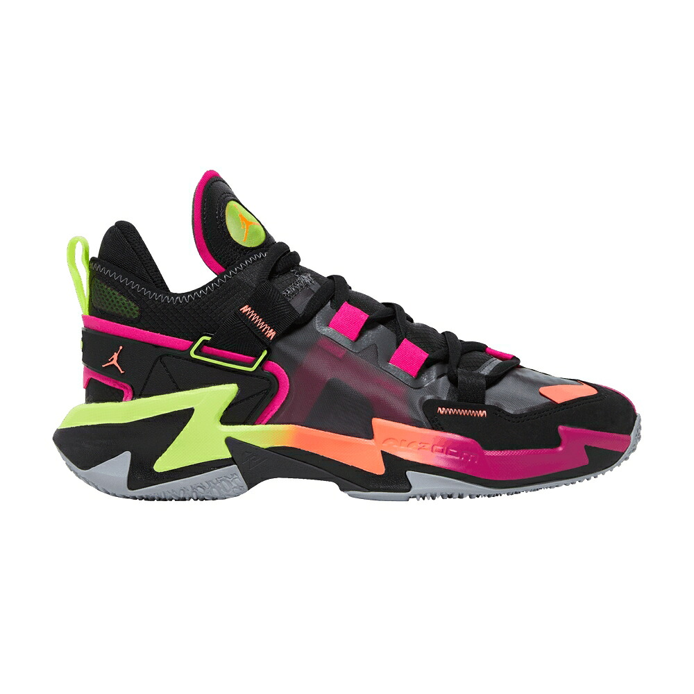 ナイキ 黒色 ブラック 灰色 グレー エアジョーダン ZER0.5 'RAGING GRACE' スニーカー メンズ AIR JORDAN AIR JORDAN WHY NOT / BLACK IRON GREY WOLF GREY BRIGHT|スニケス