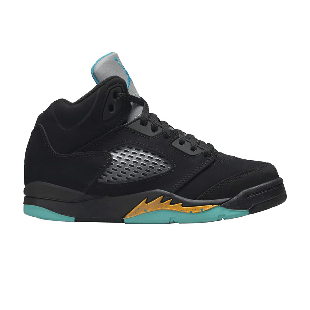 ナイキ 黒色 ブラック エアジョーダン 'AQUA' ジュニア キッズ AIR JORDAN AIR JORDAN 5 RETRO PS / BLACK AQUATONE TAXI ベビー マタニティ スニーカー|スニケス