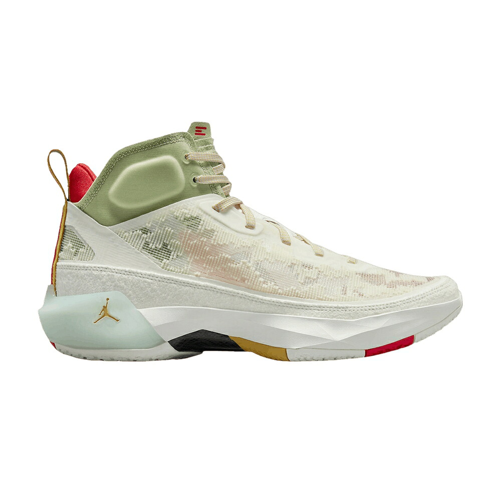 ナイキ 象牙色 ゴールド 緑 緑であること エアジョーダン \u0027YEAR RABBIT\u0027 スニーカー メンズ AIR JORDAN AIR JORDAN 37 OF THE / IVORY SANDED GOLD FADED GREEN