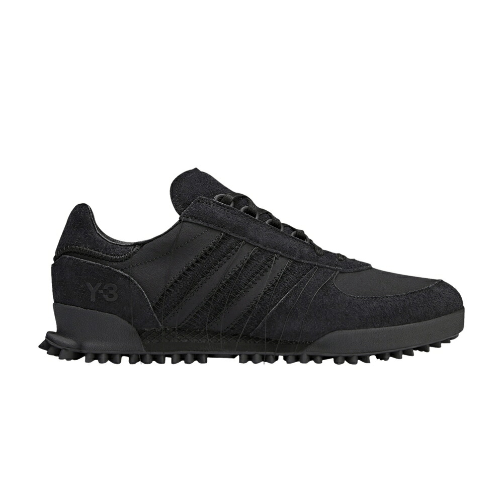 アディダス 黒いこと 黒いこと \u0027TRIPLE BLACK\u0027 スニーカー メンズ ADIDAS Y-3 MARATHON / BLACK BLACK BLACK