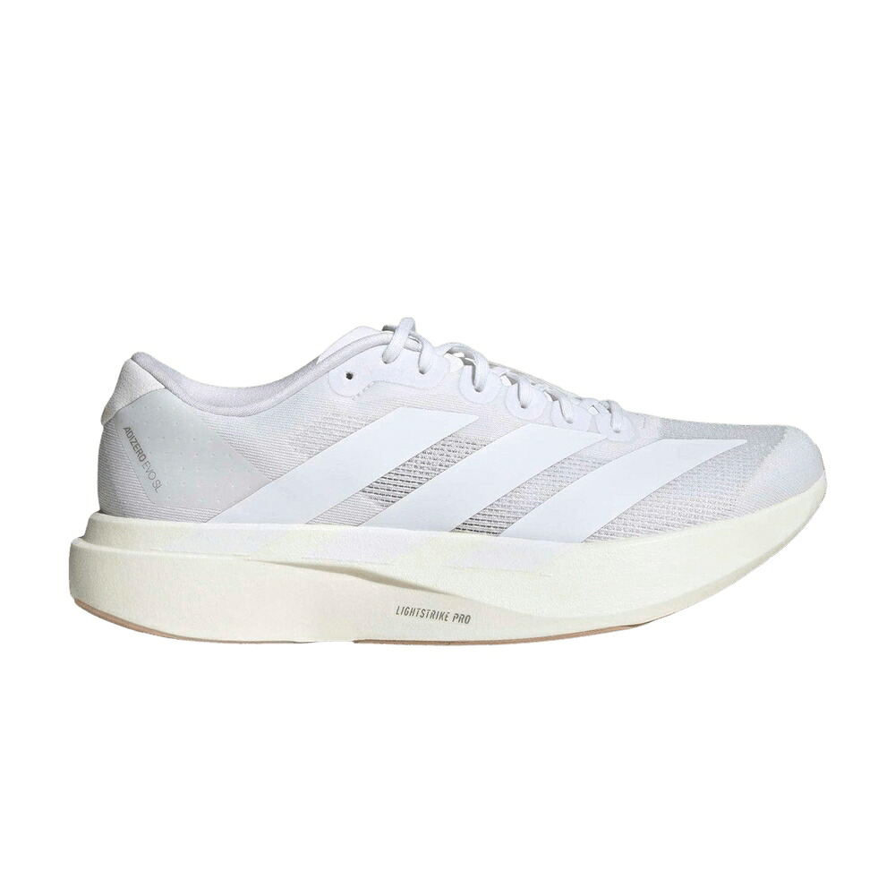アディダス アディゼロ ウォーム 白いこと 白いこと \u0027WHITE SANDSTONE\u0027 スニーカー メンズ ADIDAS ADIZERO EVO SL WARM / WHITE WHITE WARM SANDSTONE
