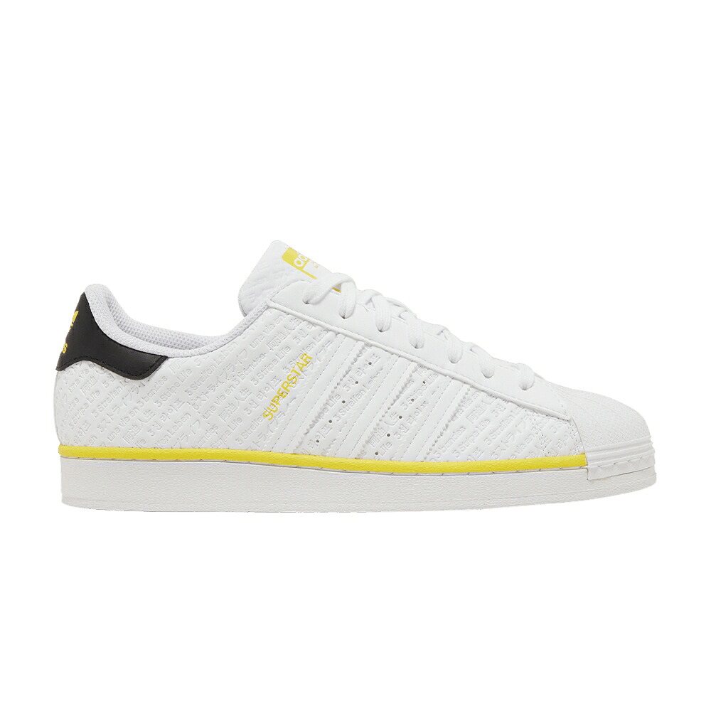 アディダス はやりっ児 縞模様 白いこと 白いこと \u00273 LIFE\u0027 スニーカー メンズ ADIDAS SUPERSTAR STRIPE / CLOUD WHITE CLOUD WHITE BEAM