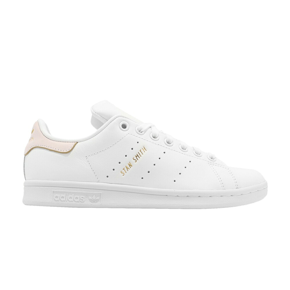 アディダス 白色 ホワイト ピンク ゴールド スタンスミス 'WHITE PINK' スニーカー レディース ADIDAS WMNS STAN SMITH ALMOST / CLOUD WHITE ALMOST PINK GOLD｜スニケス