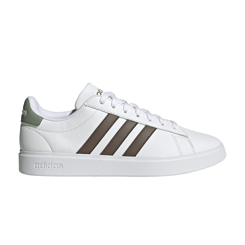 アディダス グランド コート 白色 ホワイト 銀色 シルバー 2.0 'WHITE STRATA' スニーカー メンズ ADIDAS GRAND COURT EARTH / CLOUD WHITE EARTH STRATA SILVER｜スニケス