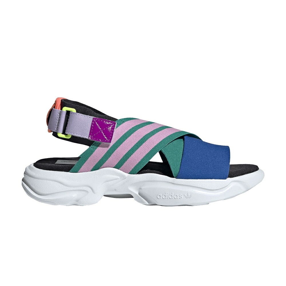 アディダス 緑 緑であること さくら色 青碧 青碧 \u0027GLORY BLUE\u0027 スニーカー レディース ADIDAS WMNS MAGMUR SANDAL GREEN PINK / GLORY GREEN TRUE PINK GLOW BLUE