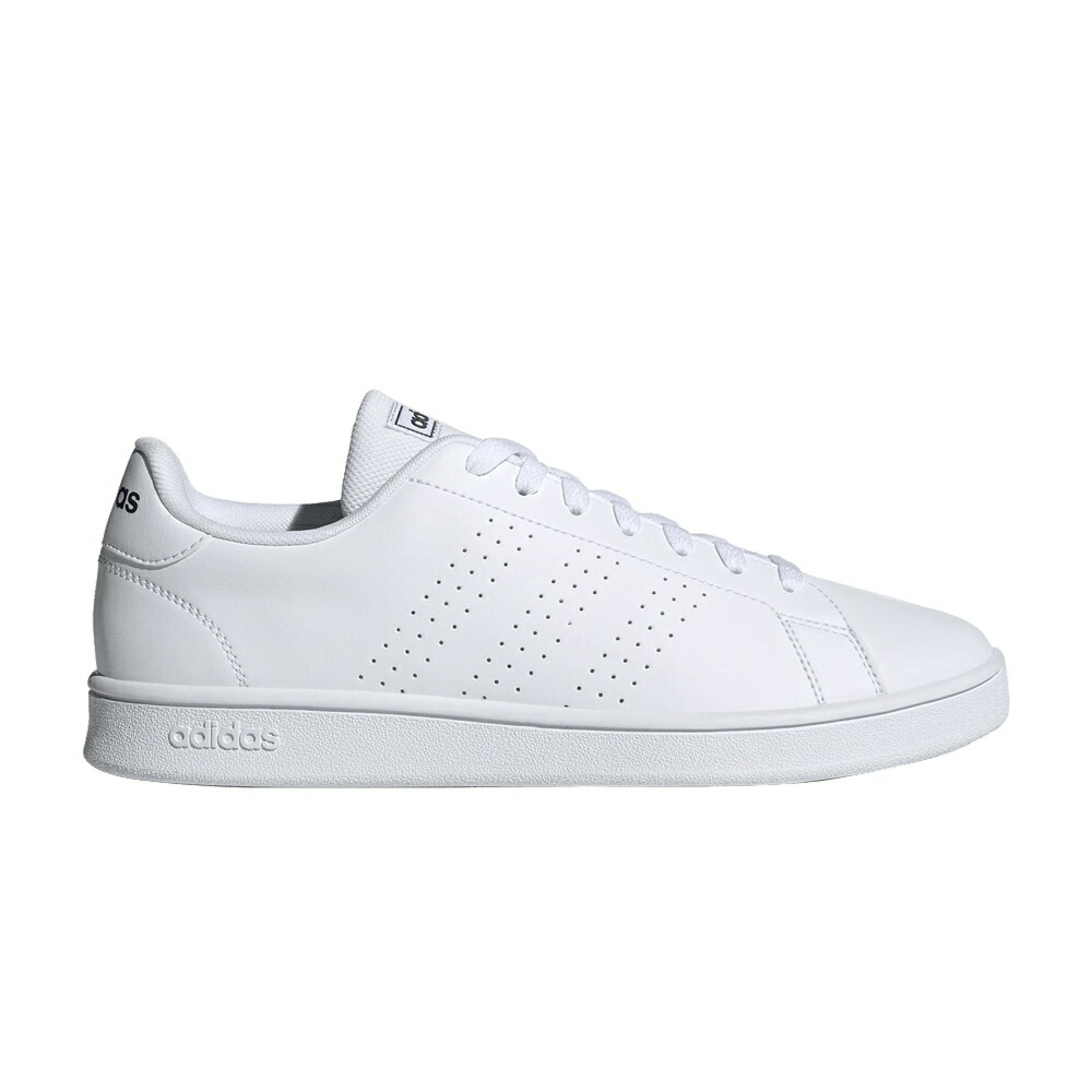 アディダス 白色 ホワイト 'WHITE BLUE' スニーカー メンズ ADIDAS ADVANTAGE BASE TRACE / CLOUD WHITE CLOUD WHITE TRACE|スニケス
