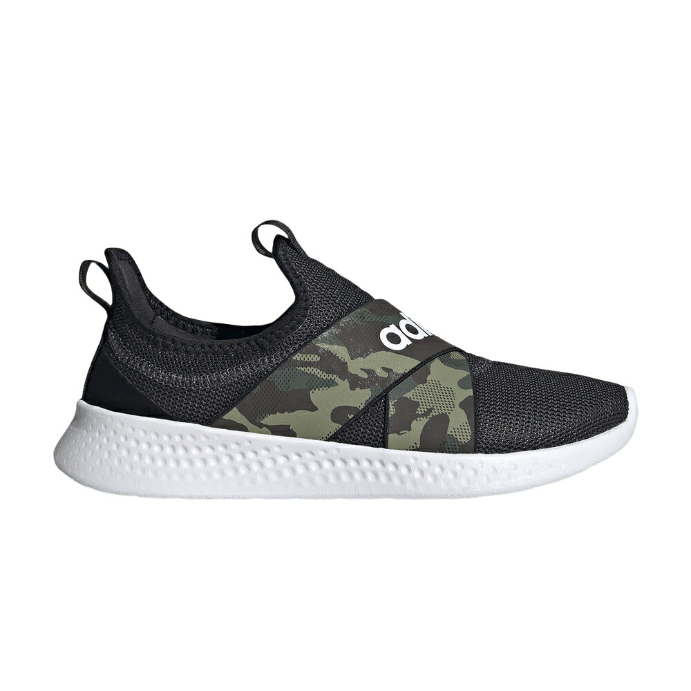 アディダス アダプト カーボン 白色 ホワイト コア 黒色 ブラック 'CAMO' スニーカー レディース ADIDAS WMNS PUREMOTION ADAPT / CARBON CLOUD WHITE CORE BLACK|スニケス