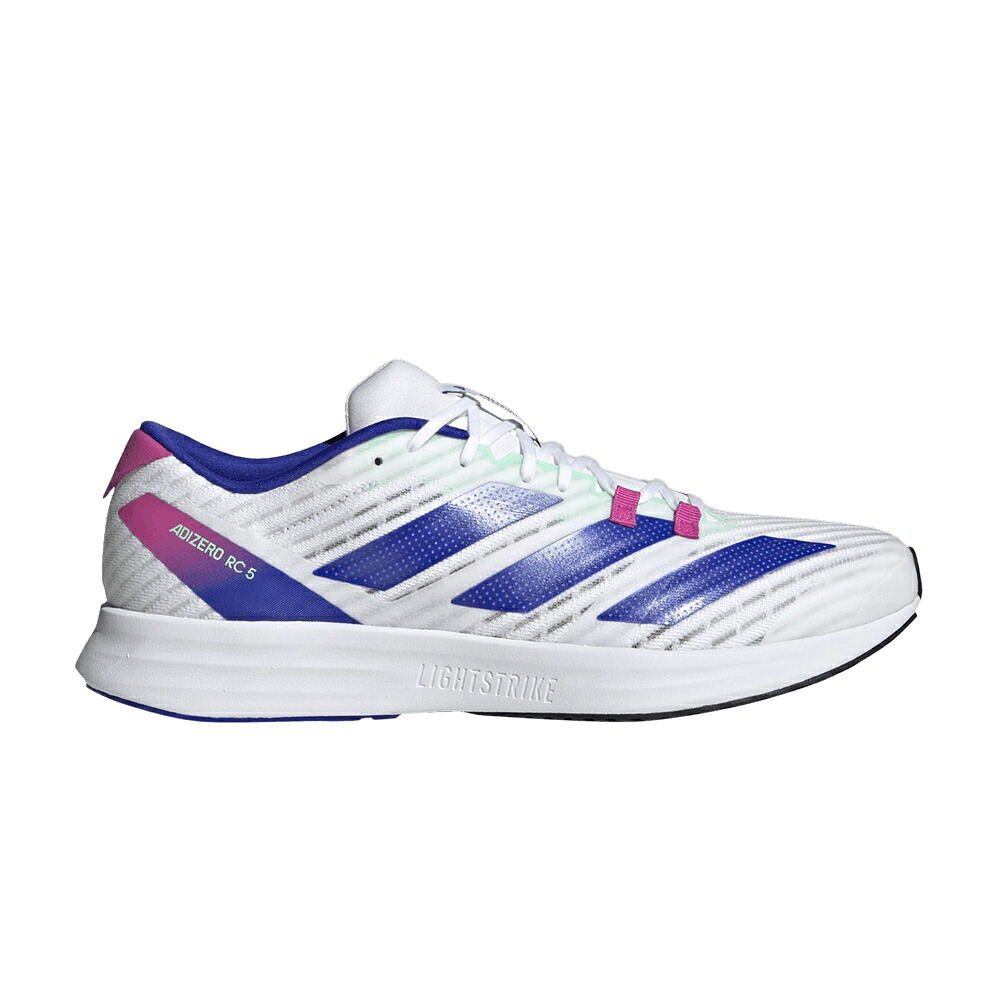 アディダス アディゼロ 白いこと 白いこと 青碧 青碧 中核グループ \u0027WHITE BLUE\u0027 スニーカー メンズ ADIDAS ADIZERO RC 5 LUCID / CLOUD WHITE LUCID BLUE CORE