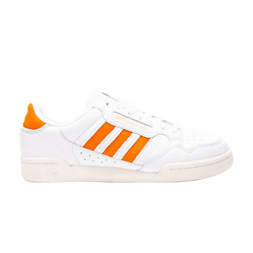 アディダス 橙 オレンジ色 白いこと 白いこと 混雑時 \u0027WHITE RUSH\u0027 スニーカー メンズ ADIDAS CONTINENTAL 80 STRIPES ORANGE / CLOUD WHITE ORANGE RUSH OFF