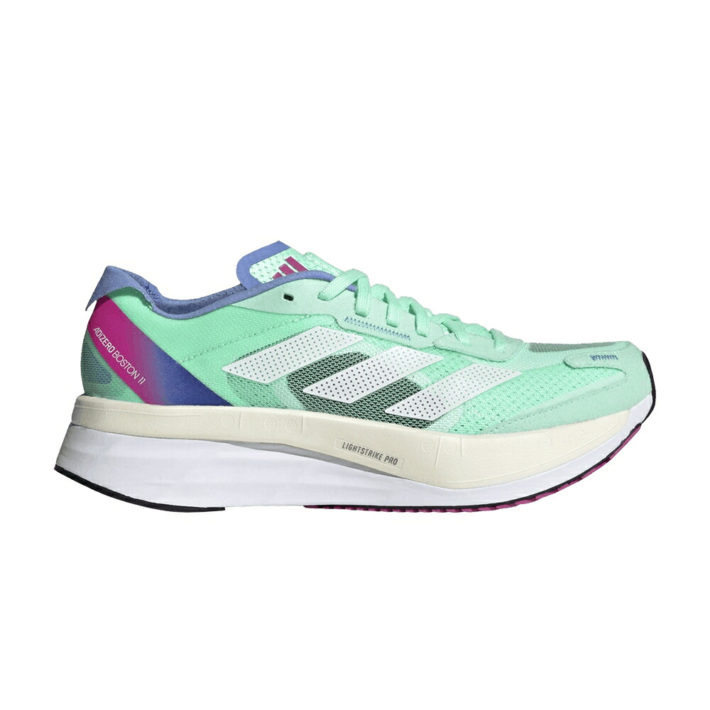 アディダス アディゼロ 豆の町 白いこと 白いこと \u0027PULSE PINK\u0027 スニーカー レディース ADIDAS WMNS ADIZERO BOSTON 11 MINT / PULSE MINT CLOUD WHITE CRYSTAL