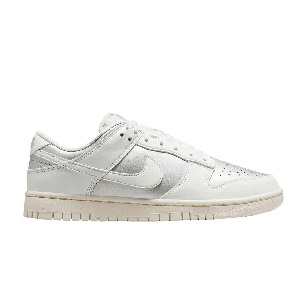 ナイキ ダンク プラチナム 白色 ホワイト ダンクロー 'SHEER PLATINUM' スニーカー レディース NIKE WMNS DUNK LOW NEXT NATURE LACE PACK - METALLIC / METALLIC PLATINUM SUMMIT WHITE|スニケス