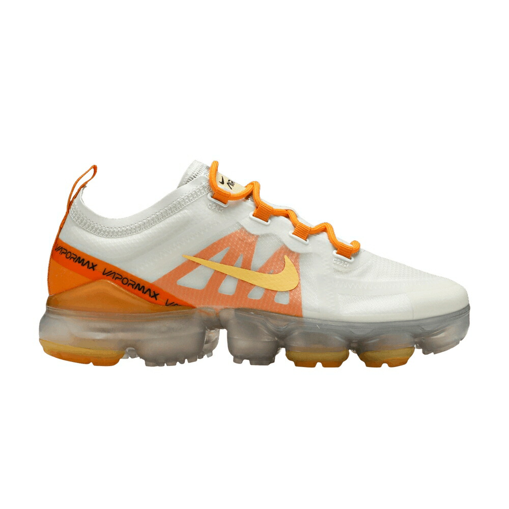 ナイキ 白色 ホワイト ゴールド 橙 オレンジ エアヴェイパーマックス 'WHITE ORANGE' スニーカー レディース NIKE WMNS AIR VAPORMAX 2019 / SUMMIT WHITE TOPAZ GOLD ORANGE|スニケス