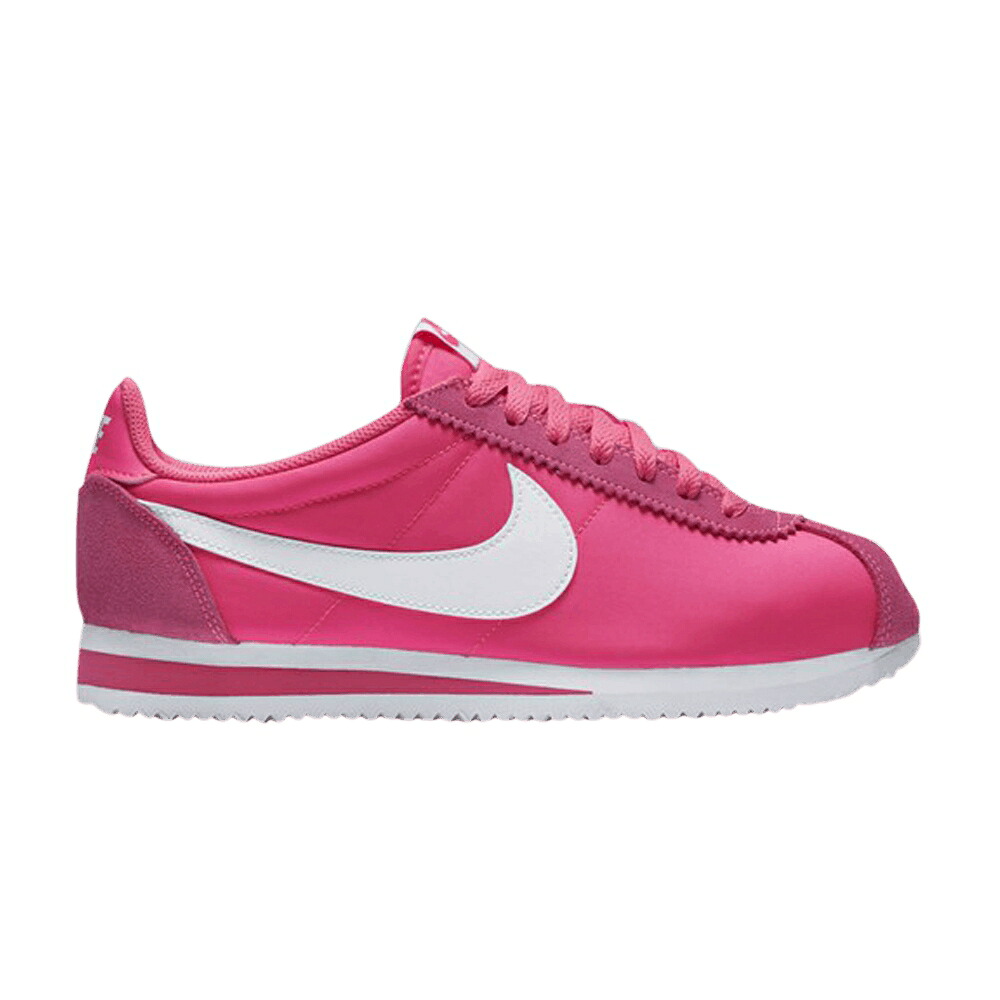 ナイキ クラシック コルテッツ ナイロン ピンク ブラスト 白色 ホワイト クラシックコルテッツ 'PINK BLAST' スニーカー レディース NIKE WMNS CLASSIC CORTEZ NYLON / PINK BLAST WHITE|スニケス