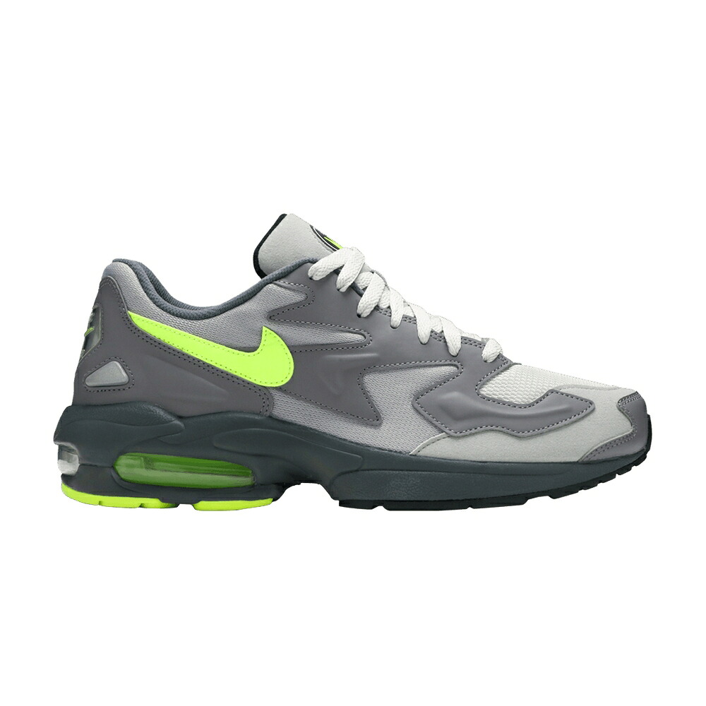 ナイキ マックス 灰色 グレー エアマックス 'GUMSMOKE VOLT' スニーカー メンズ NIKE AIR MAX 2 LIGHT / GUNSMOKE VOLT VAST GREY|スニケス