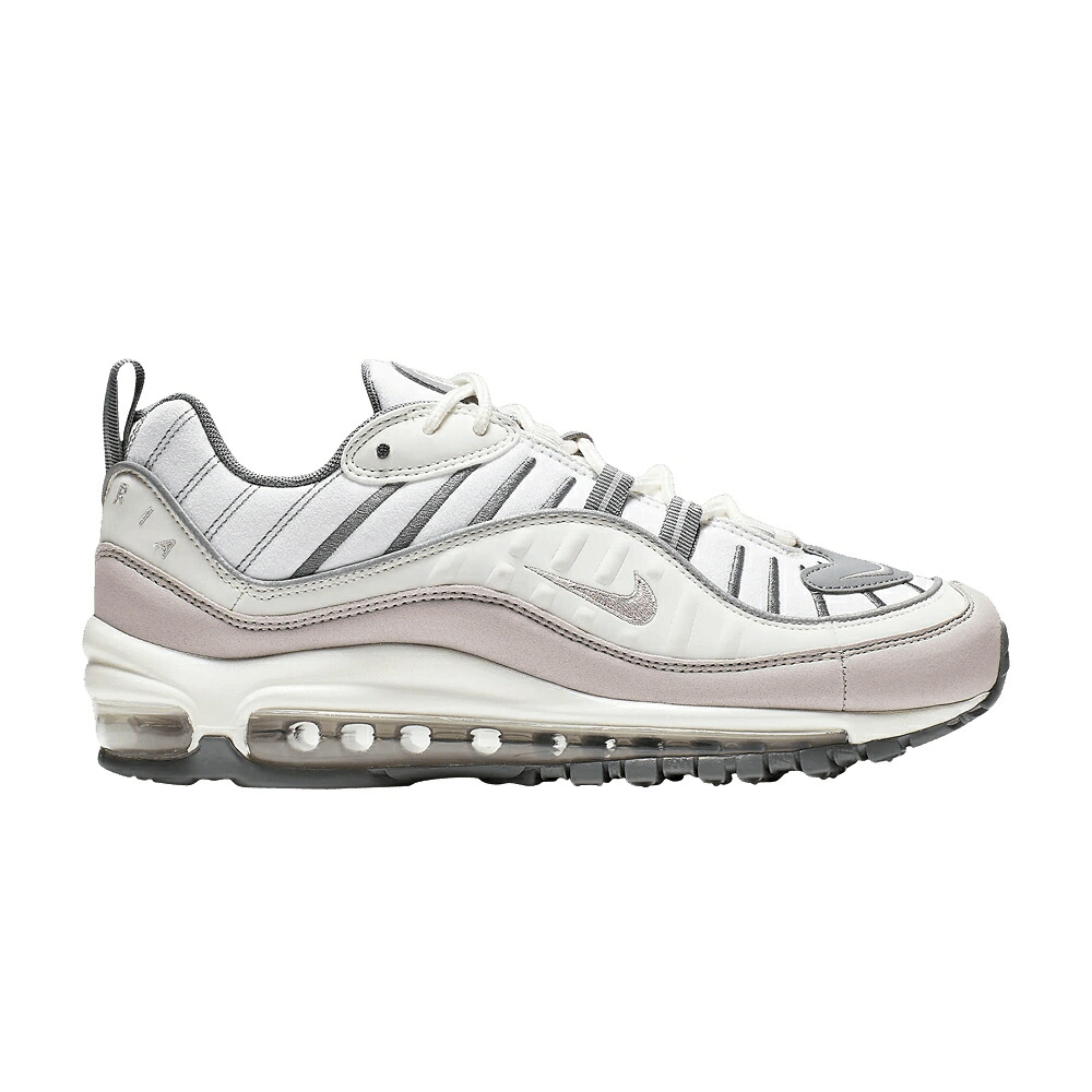 ナイキ マックス 白色 ホワイト クール 灰色 グレー エアマックス 'VIOLET ASH' スニーカー レディース NIKE WMNS AIR MAX 98 / SUMMIT WHITE COOL GREY REFLECT|スニケス