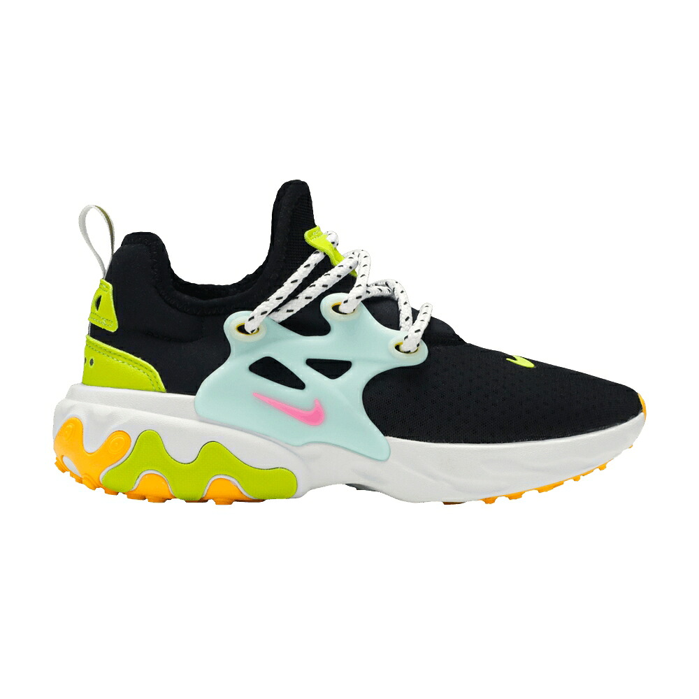 ナイキ リアクト プレスト 黒色 ブラック ピンク リアクトプレスト 'BEACH DAY' スニーカー レディース NIKE WMNS REACT PRESTO / BLACK PSYCHIC PINK TEAL TINT|スニケス