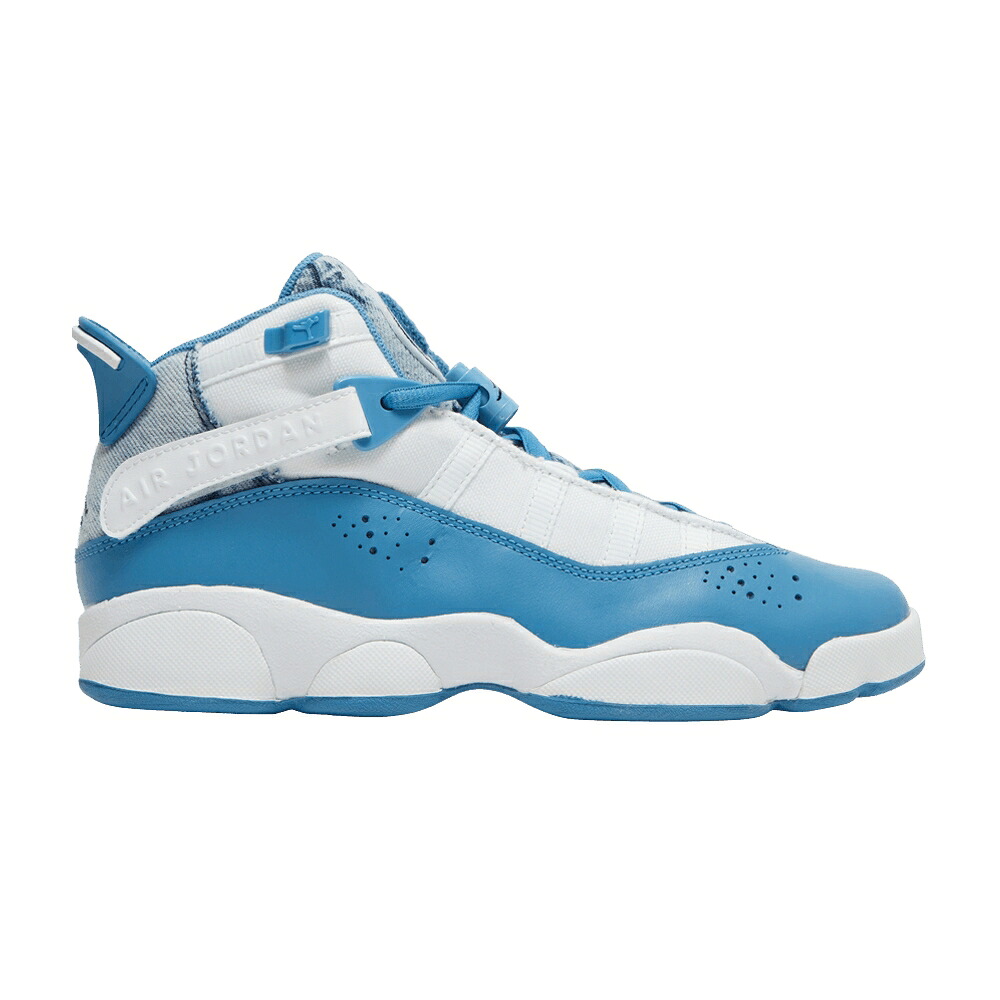 ナイキ リング 白色 ホワイト 青色 ブルー エアジョーダン 'BLEACHED DENIM' ジュニア キッズ AIR JORDAN AIR JORDAN 6 RINGS GS / WHITE DUTCH BLUE ベビー マタニティ スニーカー｜スニケス