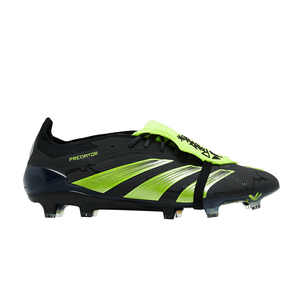 アディダス プレデター エリート コア 黒色 ブラック 白色 ホワイト #MERKYFC 'BLACK LEMON' スニーカー メンズ ADIDAS X PREDATOR ELITE FOLDOVER TONGUE FG LUCID / CORE BLACK CLOUD WHITE LUCID｜スニケス 95,370円
