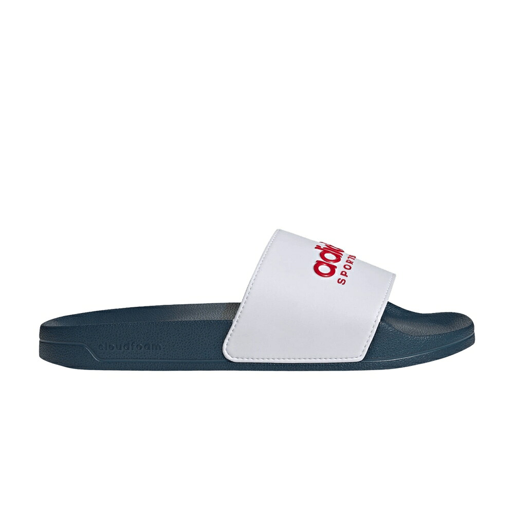 アディダス アディレッタ サンダル 白色 ホワイト チーム シャワーサンダル 'WHITE BLUE' スニーカー メンズ ADIDAS ADILETTE SHOWER SLIDE SCARLET / CLOUD WHITE BETTER SCARLET TEAM|スニケス