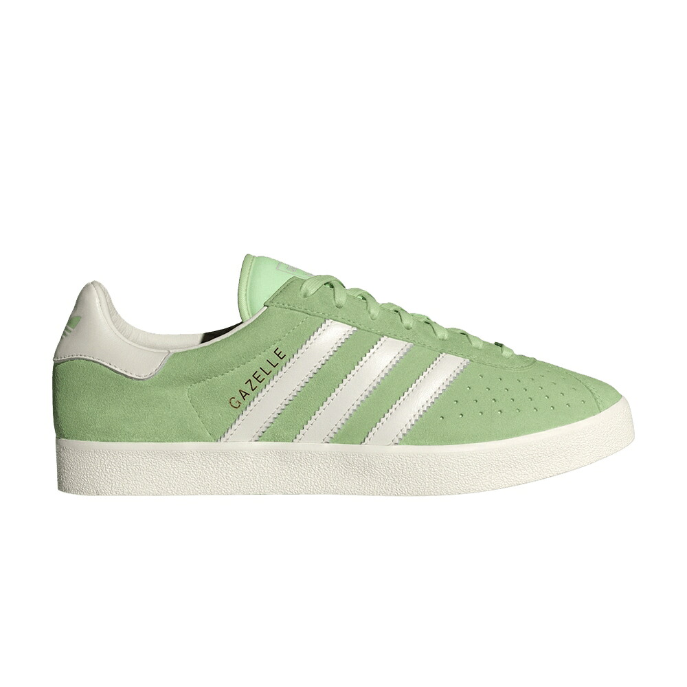 アディダス ガゼル 白色 ホワイト 'PASTEL GREEN' スニーカー メンズ ADIDAS GAZELLE 85 / SUPPLIER COLOR CLOUD WHITE OFF｜スニケス