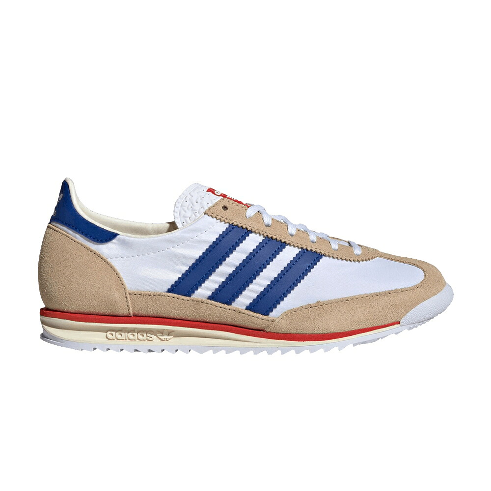 アディダス 白色 ホワイト 赤 レッド 'WHITE ROYAL' スニーカー レディース ADIDAS WMNS SL72 OG COLLEGIATE / CLOUD WHITE COLLEGIATE ROYAL RED|スニケス